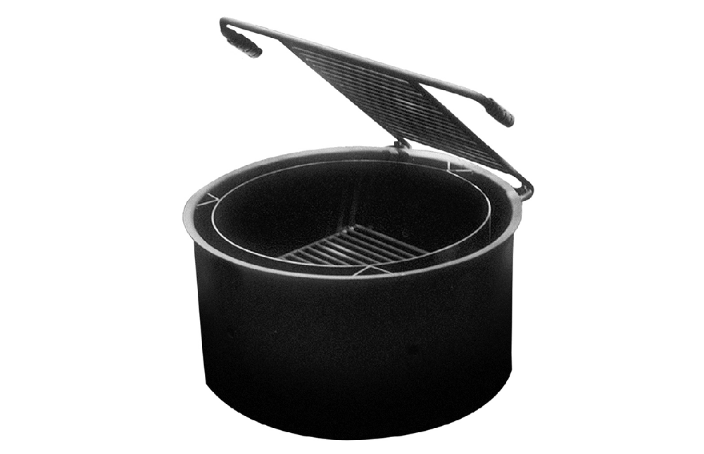 ADA accessible fire ring with integrated cooking grate designed for inclusive outdoor grilling and safe access in parks and campgrounds